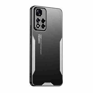 For Xiaomi Redmi Note 11 Pro 5G Blade Series TPU Hybrid Metal Phone Case(Silver)