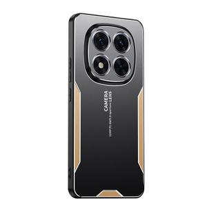 For Xiaomi Redmi Note 14 Pro+ 5G Blade Series TPU Hybrid Metal Phone Case(Gold)