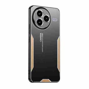 For Xiaomi Civi 5 Pro Blade Series TPU Hybrid Metal Phone Case(Gold)
