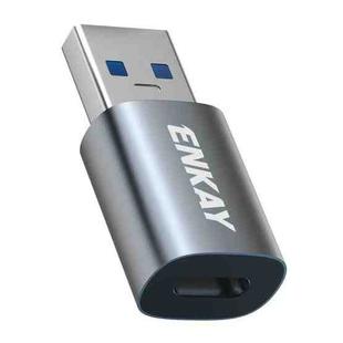 ENKAY ENK-AT118 Aluminium Alloy Male USB 3.1 to Female Type-C Data Adapter Converter Support Fast Charging