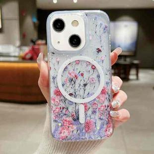 For iPhone 15 Plus Spring Garden MagSafe TPU Phone Case(F02 Spring Garden)