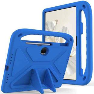 For Honor Pad 9 12.1 Handle EVA Shockproof Tablet Case with Holder(Blue)