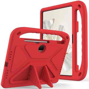 For Honor Pad 9 12.1 Handle EVA Shockproof Tablet Case with Holder(Red)