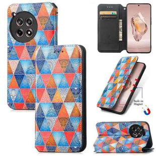 For OnePlus Ace 3 CaseNeo Colorful Magnetic Leather Phone Case(Rhombus Mandala)