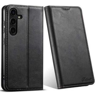 For Samsung Galaxy S24 5G Suteni J02 Oil Wax Wallet Leather Phone Case(Black)