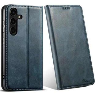 For Samsung Galaxy S24 5G Suteni J02 Oil Wax Wallet Leather Phone Case(Blue)