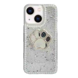 For iPhone 14 Cat Claw Mirror TPU Phone Case(Silver)