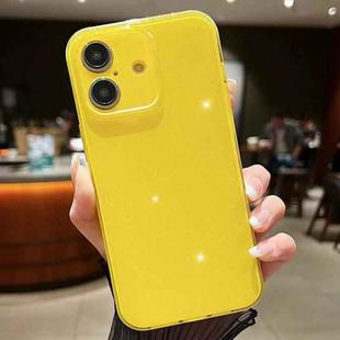 For iPhone 16 Plus Jelly Glitter Solid Color TPU Phone Case(Yellow)