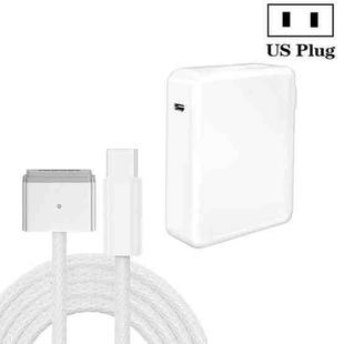 US Plug 140W USB-C PD Power Adapter with Type-C to Magsafe3 Magnetic Charging Cable, Length: 2 m