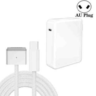 AU Plug 140W USB-C PD Power Adapter with Type-C to Magsafe3 Magnetic Charging Cable, Length: 2 m