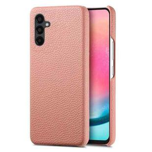 For Samsung Galaxy A24 Litchi Oil Edge Leather Back Phone Case(Pink)