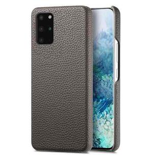 For Samsung Galaxy S20 Litchi Oil Edge Leather Back Phone Case(Grey)