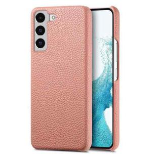 For Samsung Galaxy S22+ 5G Litchi Oil Edge Leather Back Phone Case(Pink)
