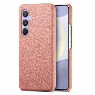 For Samsung Galaxy S24 5G Litchi Oil Edge Leather Back Phone Case(Pink)