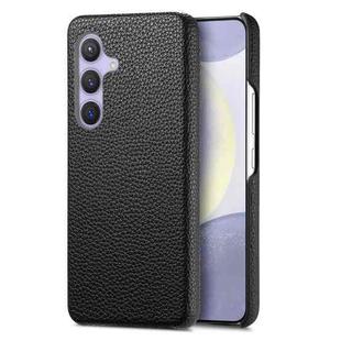 For Samsung Galaxy S24 5G Litchi Oil Edge Leather Back Phone Case(Black)
