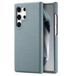 For Samsung Galaxy S24 Ultra 5G Litchi Oil Edge Leather Back Phone Case(Blue)