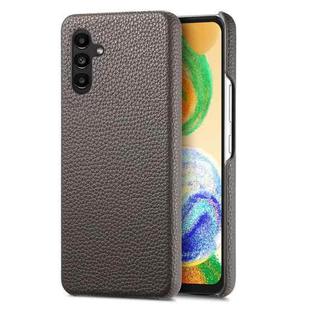 For Samsung Galaxy A04s Litchi Oil Edge Leather Back Phone Case(Grey)