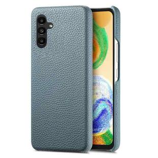 For Samsung Galaxy A04s Litchi Oil Edge Leather Back Phone Case(Blue)