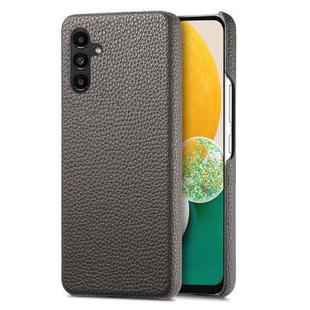 For Samsung Galaxy A13 5G Litchi Oil Edge Leather Back Phone Case(Grey)