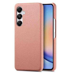 For Samsung Galaxy A35 Litchi Oil Edge Leather Back Phone Case(Pink)