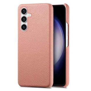 For Samsung Galaxy S23 FE 5G Litchi Oil Edge Leather Back Phone Case(Pink)