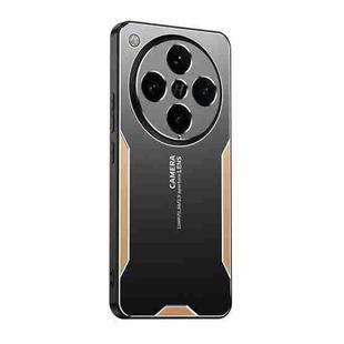 For OPPO Find X8 Pro Blade Series TPU Hybrid Metal Phone Case(Gold)