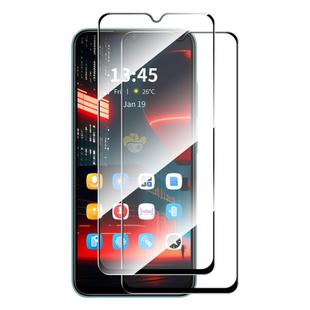 For Itel Vision 3 2pcs ENKAY Full Glue High Aluminum-silicon Tempered Glass Film