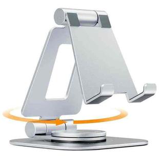 AS007-XS Adjustable Aluminum Alloy Desktop Phone Stand(Silver)