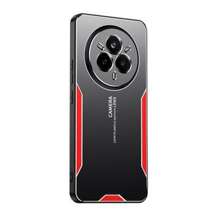 For Realme 14 Pro Global Blade Series TPU Hybrid Metal Phone Case(Red)