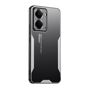 For Realme Neo7X Blade Series TPU Hybrid Metal Phone Case(Silver)