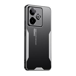 For Realme GT7 5G Blade Series TPU Hybrid Metal Phone Case(Silver)