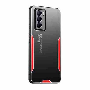 For vivo T1 Blade Series TPU Hybrid Metal Phone Case(Red)