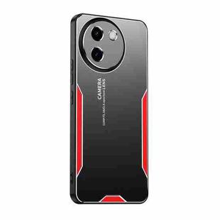 For vivo V30e Blade Series TPU Hybrid Metal Phone Case(Red)