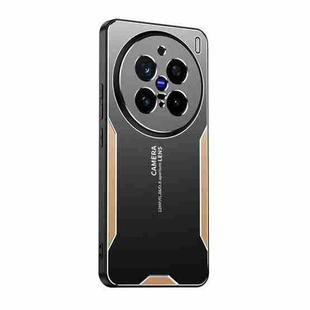 For vivo X200 Pro Blade Series TPU Hybrid Metal Phone Case(Gold)