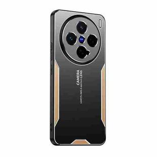 For vivo X200 Pro mini Blade Series TPU Hybrid Metal Phone Case(Gold)