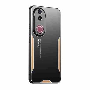For vivo V50 Blade Series TPU Hybrid Metal Phone Case(Gold)
