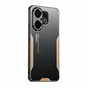 For vivo S30 Pro mini Blade Series TPU Hybrid Metal Phone Case(Gold)