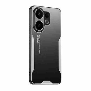 For vivo S30 Blade Series TPU Hybrid Metal Phone Case(Silver)