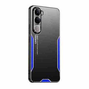 For vivo Y400 Pro 5G Blade Series TPU Hybrid Metal Phone Case(Blue)