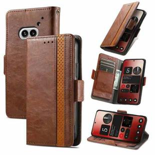 For Nothing Phone 2A CaseNeo Splicing Dual Magnetic Buckle Leather Phone Case(Brown)