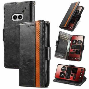 For Nothing Phone 2A CaseNeo Splicing Dual Magnetic Buckle Leather Phone Case(Black)