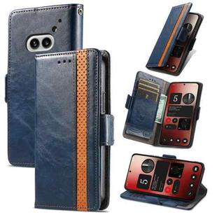 For Nothing Phone 2A CaseNeo Splicing Dual Magnetic Buckle Leather Phone Case(Blue)
