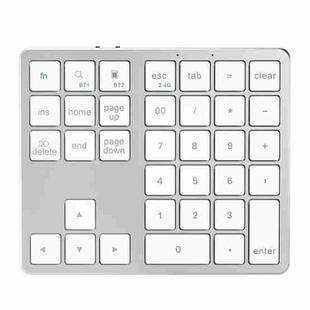 K-35 Computer Laptop Keyboard 35-Keys Tablet Accessories Bluetooth Keypad(Silver)