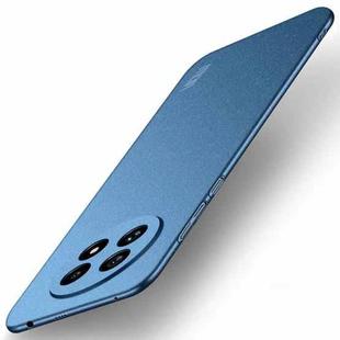 For Realme 13+ Global MOFI Fandun Series Frosted PC Ultra-thin All-inclusive Phone Case(Blue)