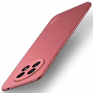 For Realme 13+ Global MOFI Fandun Series Frosted PC Ultra-thin All-inclusive Phone Case(Red)