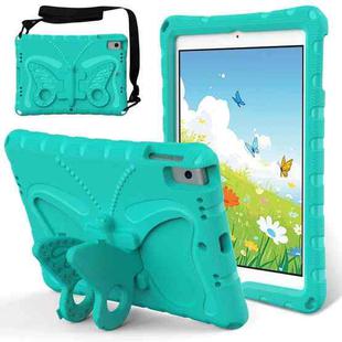 For iPad 10.2 2021 / 2020 / 2019 Butterfly Bracket EVA Shockproof Tablet Case(Mint Green)