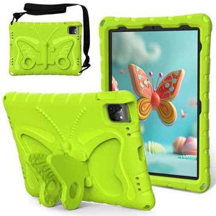 For iPad 10th Gen 10.9 2022 Butterfly Bracket EVA Shockproof Tablet Case(Grass Green)