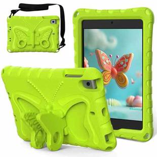 For iPad mini 1/2/3/4/5 Butterfly Bracket EVA Shockproof Tablet Case(Grass Green)