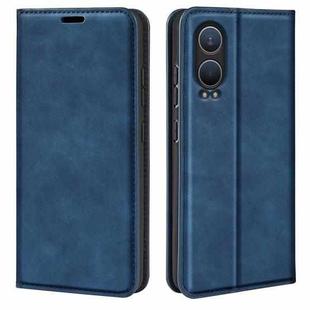 For OnePlus Nord CE4 Lite 5G Retro-skin Magnetic Suction Leather Phone Case(Dark Blue)