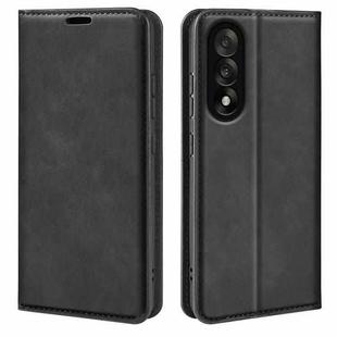 For OnePlus Nord 5 Retro-skin Magnetic Suction Leather Phone Case(Black)